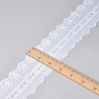 Trang trí ren thêu trắng Guipure 6,5cm cho quần áo hàng đầu